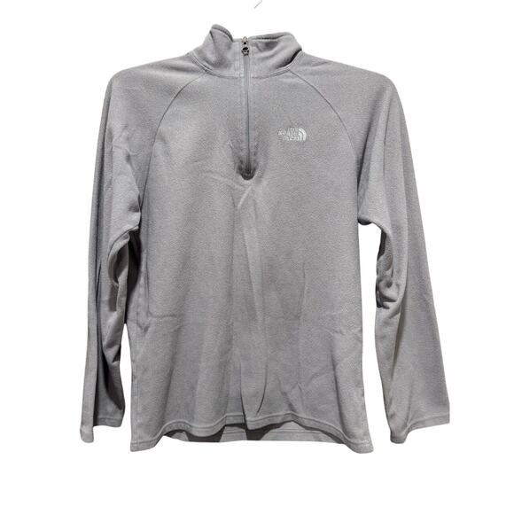 The North Face Womens Small Gray Fleece 1/4 Zip Pullover Gorpcore Outdoor Hiking - Picture 1 of 3